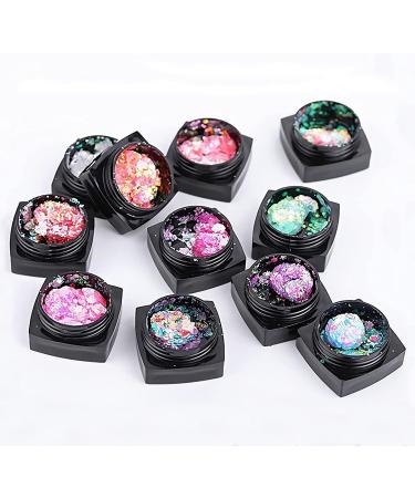 Festival Glitter Face Gel Set - 12 Colors Body Glitter for Women | Makeup Accessories for Face Hair & Nail Art - Buy Online on GoSupps.com