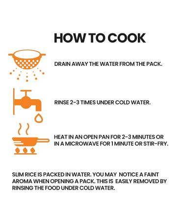 Keto Organic Slim Konjac Rice 200g Pack of 6 - Gluten & Sugar Free | Low Carb Vegan Diet with Konjac Flour & Oat Fiber | Healthy Instant Meal Ready to Eat - 7 Ounce - Buy Online on GoSupps.com