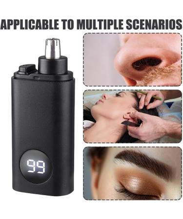 Shakven Nose Trimmer For Men | Rechargeable Mens Grooming Tool | IPX7 Waterproof Ear Hair Removal Men's Grooming Tool PX7 Waterproof Black - Buy Online on GoSupps.com