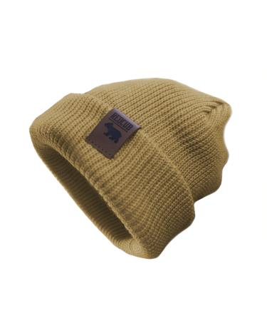 REDCUB Toddler and Baby Beanie | Girls Boys Acrylic Kids Baby Beanies | Knit Winter Hat | 12-36 Months 12-3 Years Mustard Yellow