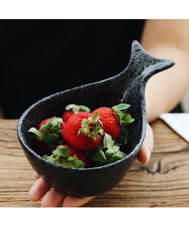Sauce Dipping Saucer Sauce Dipping Bowls Sauce Dish Funny Fish-Shaped Fruit Salad Dessert Bowl Ceramic Dip/Dipping Bowls for Tomato Sauce Soy and Other Party Dinner - Set of 4(7.7 Oz) Soy - Buy Online on GoSupps.com