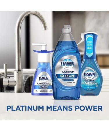 Dawn Platinum Dish Soap + Non-Scratch Sponges | Refreshing Rain Scent | 3x24oz + 2 Sponges | Packaging May Vary - Buy Online on GoSupps.com