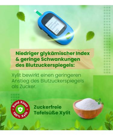 Buy 1kg Premium Xylitol Sugar | 40% Fewer Calories | Tooth-Friendly & Vegan | 1:1 Sugar Substitute | Fine Grain for Easy Use - Fast International Shipping - Buy Online on GoSupps.com