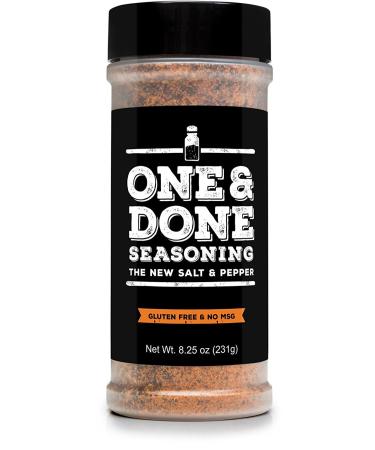 One & Done All Purpose Seasoning & BBQ Rub, (8.25 oz) 8.25 Ounce (Pack of 1)