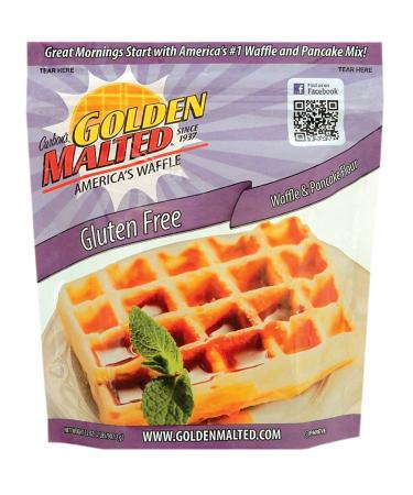 Carbon's Golden Malted Gluten Free Waffle and Pancake Mix, 32 Ounce 2 Pound (Pack of 1)
