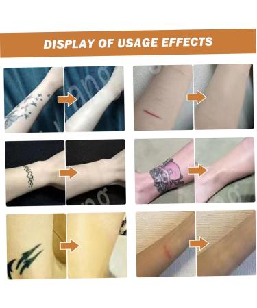 Tattoo Makeup Tattoo Cover Up 6pcs Waterproof Invisible Ultra Thin Tattoo Sticker Patch 3.5x5.9 Tattoo Makeup for Tattoo Scar Style 3 - Buy Online on GoSupps.com