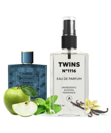 TWINS Impression of Eros Men | Perfume for Men Eau de Parfum | No.1116 | 3.4 Fl Oz / 100 ml Versace Eros Men Impression
