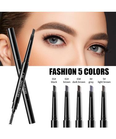 Natural Gray Eyebrow Pencil with Brush | Long-Lasting & Easy Makeup Tool - Buy Online on GoSupps.com
