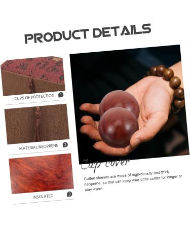 Partykindom Gymnastics Ball Set - Handmade Wooden Hand Massage Balls for Stress Relief & Health - Buy Online on GoSupps.com