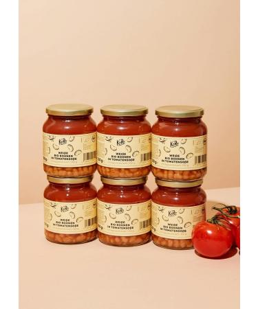Buy KoRo Organic White Beans in Tomato Sauce - 6 x 350g | International Shipping Available - Buy Online on GoSupps.com