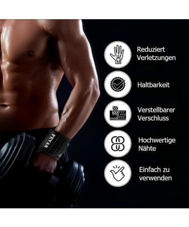 FEVAN PACK 2 Adjustable Fitness Bracelets - Unisex Wrist Tendinitis & Carpal Tunnel Support - Black CrossFit Bracelets for Pain Relief - Buy Online on GoSupps.com