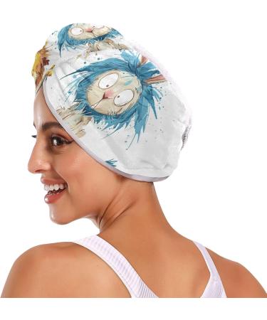 Buy Lion Rabbit Hair Towel 2 Pack - Super Absorbent Quick Dry Hair Turbans for Women & Girls - Buy Online on GoSupps.com