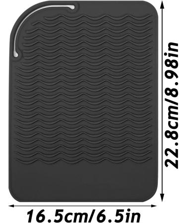 Opopark Silicone Heat Resistant Mat for Hair Straightener Curling Irons Flat Iron Curling Iron Multifunctional Non-Slip Travel Mat Pad for Hot Hair Styling Tools - Buy Online on GoSupps.com