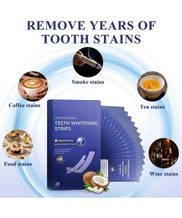 28 Pi ces Bandes de Blanchiment Dentaire 14 Paires Teeth Whitening Strips Unisexe R sultats Visibles Whitening Strips Dent Douces pour les Dents R duit Efficacement les Taches Caf Fumer Violet - Buy Online on GoSupps.com