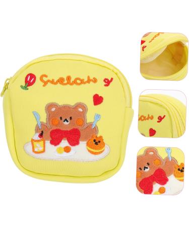 Buy Cabilock Decorative Towel-Storage Bag for Menstrual Taping | Stylish Cotton Cash Bag | 13x13cm Japanese Yellow Design - Buy Online on GoSupps.com