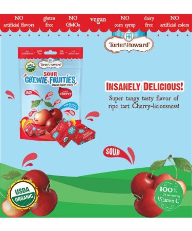Torie and Howard Chewie Fruities  Sour Cherry  4 Ounce Chewie Fruities Sour Cherry 4 Ounce (Pack of 1) - Buy Online on GoSupps.com