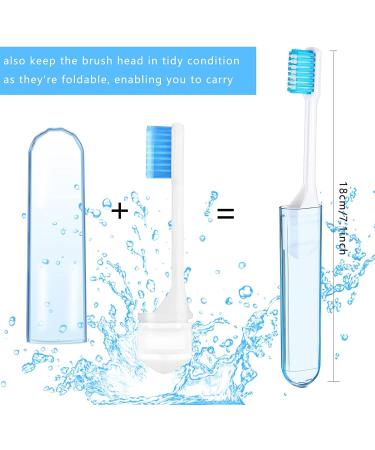yiwoo Travel Toothbrush Set - 8 Pack Folding Toothbrush Kit with Box for Business Trip, Camping - Travel Size - Buy Online on GoSupps.com