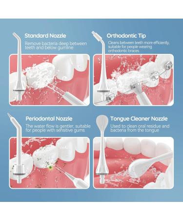 Mornwell Water Flosser Replacement Nozzles - Compatible with D50 D52 F32 F29 - International Shipping Available - Buy Online on GoSupps.com