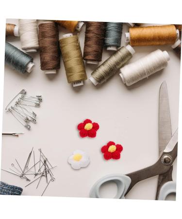 10pcs Hairpin Accessories Kids Hair Clips for Girls Sewing Floral Applique Diy Phone Case Material Assorted Color 2 4X4cm - Buy Online on GoSupps.com