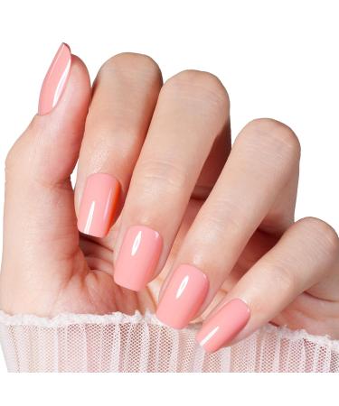 Buy Beetles Press On Nails - Pink & Gray Short Square - 56 Pcs Reusable Acrylic Glue-On Nails Kit for Women & Girls | Elegant DIY Manicure - Buy Online on GoSupps.com