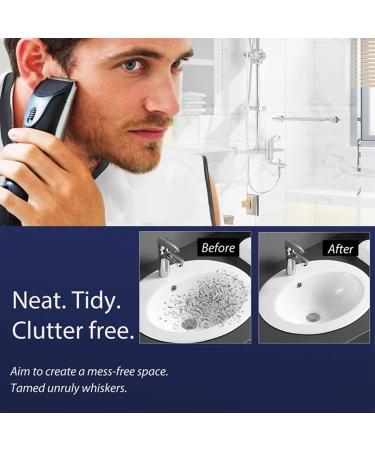 Black Beard Apron Beard Catcher Shaving Trimming & Beard Catcher Waterproof Non-Stick Combing Cloth with 2 Sucker Hooks Hair Clippings Catcher & Grooming Cape Apron Best Gift for Men Made for Men - Buy Online on GoSupps.com