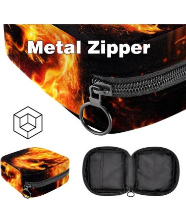 Portable Women's Binding-Up Bags | Menstrual Cup Bags & Tampon Pouches for Teens | Cool Fire Dragon Design - Buy Online on GoSupps.com