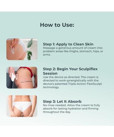 Sculpiflex Anti Cellulite Cream, Lifting and Firming Body Cream for Arms, Stomach, and Legs, Smoothing and Hydrating for Soft, Toned Skin, Lightweight, Suitable for All Skin Types (2.82oz) - Buy Online on GoSupps.com