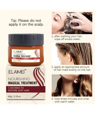 Advanced Molecular Hair Roots Treatment Conditioner + Comb | Hair Detox Mask | Deep Conditioning | 5 Sec to Soft Hair | 60ML - Buy Online on GoSupps.com