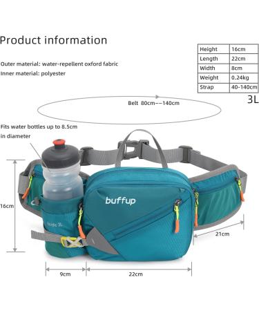 Buy Buffup Fell-Up Bag with Bottle Holder - Outdoor Dog Training & Cycling Belt Bag for Men & Women - Big Jewel Blue - Buy Online on GoSupps.com