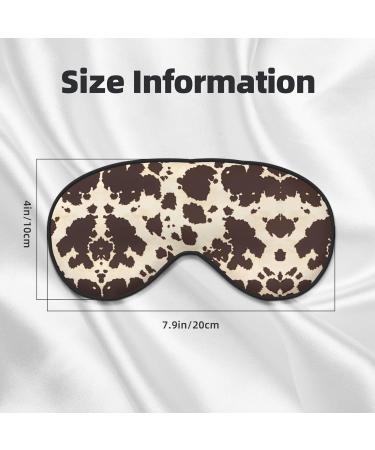 Brown Cow Spots Eye Mask - Soft Adjustable Nighttime Sleep Mask for Men & Women | Comfort & Style - Buy Online on GoSupps.com
