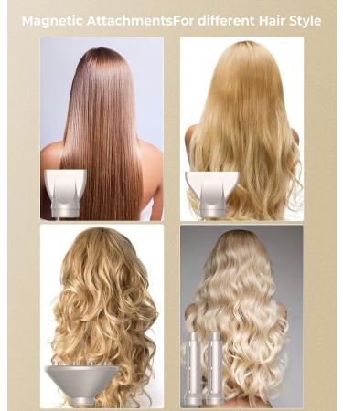 5 in 1 Air Styler 110000 RPM High Speed Hair Dryer Low Noise Blowdryer Hair Dryer Curler 200 Million Negative Ionic Hair Dryer Hairdryer with Diffuser Travel Hairdryers for Travel Home Use Silver - Buy Online on GoSupps.com