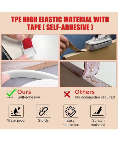 flintronic 5m*20mm U-Shape Flexible Furniture Edge Banding Baby Safty Baby Edge Protector Self Adhesive TPE Wood Edging Tape DIY Furniture Edge Trim for Table Cabinet Furniture Restoration White 5m*20mm - Buy Online on GoSupps.com