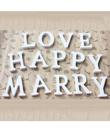 Freeas Decorative Wood Letters - 26 Hanging Alphabet Wall Letters for Kids' Bedrooms Baby Names Weddings & Home Decor - Buy Online on GoSupps.com