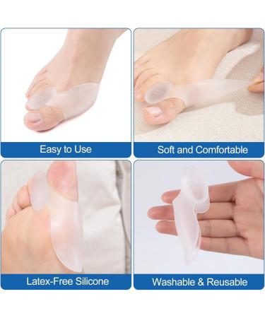 2 Pairs Gel Toe Separators - Bunion Pain Relief & Corrector for Men & Women | Comfortable Toe Spacers for Better Alignment - Buy Online on GoSupps.com