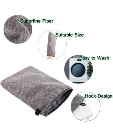 6 Pack Microfibre Body Wash Mitts 15x21 cm Flannels Face Mitts Face Cleansing Mitts Terry Cloth Makeup Remover Gloves for Bath SPA(White Black Grey) - Buy Online on GoSupps.com