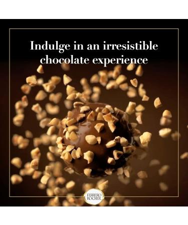 P QUES FERRERO ROCHER FINES GAUFRETTES ENROBEES DE CHOCOLAT AU LAIT ET NOISETTES AVEC NOISETTE ENTIERE OEUF 16 PIECES - Buy Online on GoSupps.com