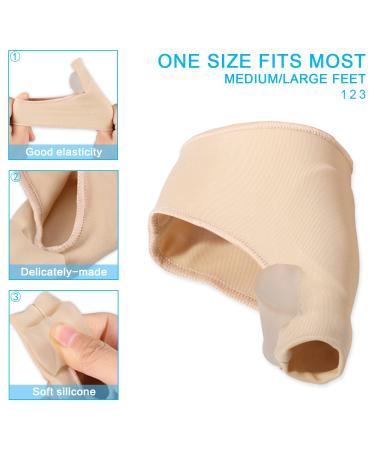Bunion Corrector 1 Pair | Hallux Valgus Toe Straightener & Pain Relief | Gel Spandex Pads | Big Toe Separator & Toe Spreaders - Buy Online on GoSupps.com