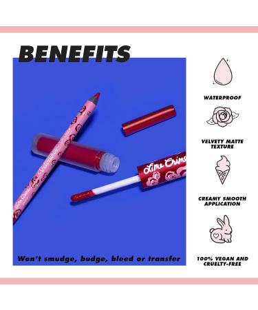 Lime Crime Velvetines Lip Liner Pumpkin - Long-Lasting Matte Lining Pencil (Brick Red) - Vegan & Cruelty-Free - Buy Online on GoSupps.com