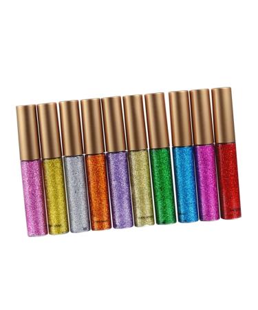 Beavorty 10pcs metallic eyeliner liquid glitter liquid shimmery 1 count (Pack of 1) Assorted Color