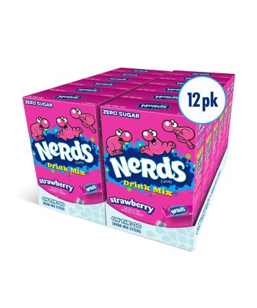 Nerds Strawberry Powder Drink Mix Delicious hydration 12 boxes makes 72 drinks