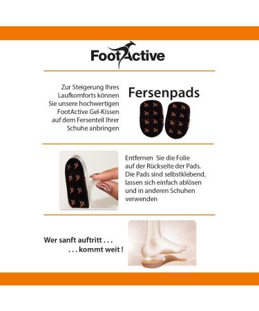 Foetactive Gel Pads - 4 Pcs - Soft Fersen Gel Pillow for Enhanced Running Comfort - Shop Now! - Buy Online on GoSupps.com