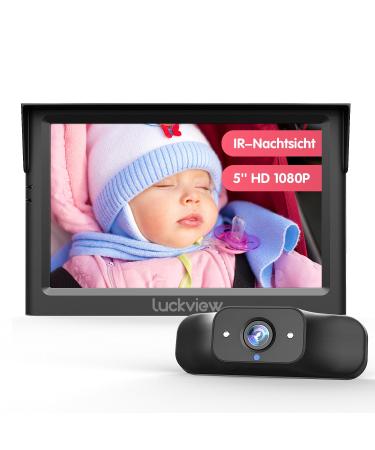LuckView BM1 SPIEGEL Auto Baby Back Bank camera 5 '' '1080p night vision baby camera car back seat triple zoom for more detail simple installation in 5 minutes