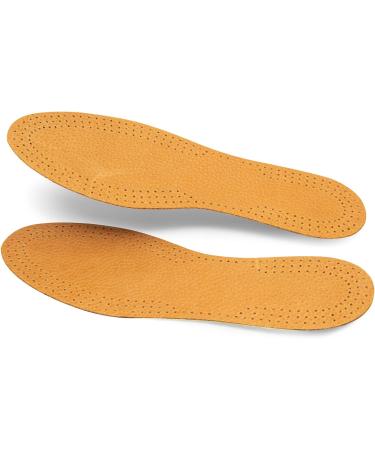 Kaps Leather Cork Shoe Insoles Set - 6 Pairs for Men and Women | Natural Leather with Cork Underlayer | Replacement Inserts | Size 44 EUR / 11 US Men - Buy Online on GoSupps.com