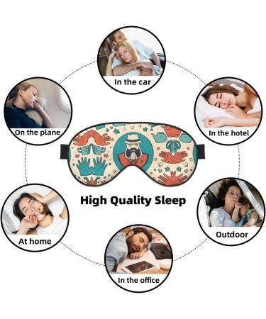 Handcrafted Father's Day Soft Sleep Eye Mask | Breathable Travel Eye Patch for Women - Perfect Relaxation Gift - Buy Online on GoSupps.com
