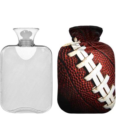 NAANLE RETRO American Football Heat Bottle - 2L Transparent Hot Water Bottle for Bed Hand & Feet Warmer Pain Relief & Cold Therapy - Buy Online on GoSupps.com