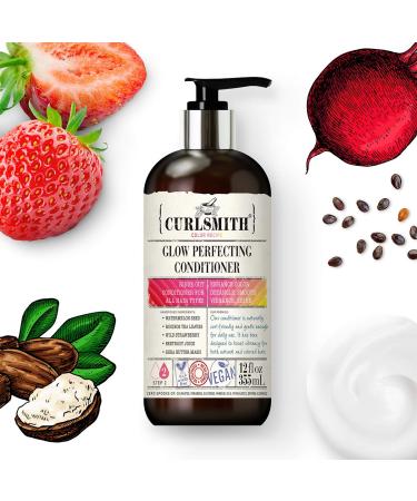 Curlsmith Glow Perfecting Conditioner - Vegan Formula for All Hair Types - 12 fl oz - Buy Online on GoSupps.com