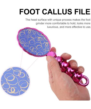 Housoutil Glass Foot Rub Foot Exfoliator Tool Foot Care Scrubber Shower Foot Scrubber Foot Remover Pedicure Foot File Foot Pedicure Tool Fingernail Clipper Scraper Set Pink Feet Abs - Buy Online on GoSupps.com