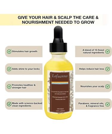  Lxitian Natural Hair Growth Oil 100% Natural Hair Oils with Green Coffee Coconut Oil Castor Oil Argan Oil and Rosemary Oil to Encourage Thickening - Buy Online on GoSupps.com