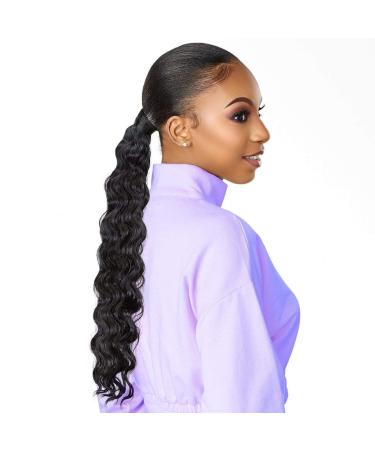 Sensationnel Instant Up & Down Pony Wrap Half Wig UD 9 - 1B Off Black - Buy Online on GoSupps.com