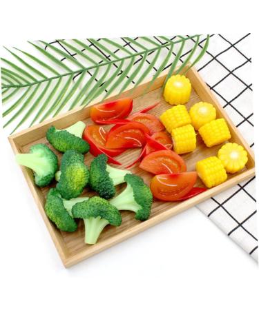 Zerodeko 24 Pcs Simulated Vegetables Faux Slices Fake Vegetable Ornaments Plastic Simulation Vegetable Fake Lettuce Photo Prop Artificial Vegetable Display Props Fake Props Corn Model Pvc Yellowx4pcs 3.8x3.8cmx4pcs - Buy Online on GoSupps.com